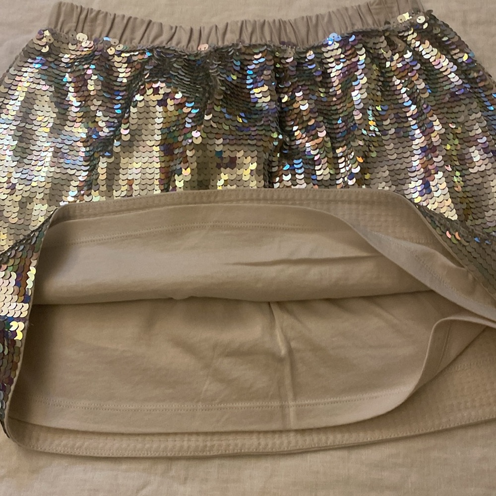 J.Crew NWT Crewcuts girls silver sequin skirt size 12. - Picture 4 of 8